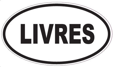 LIVRES - Oval Sticker