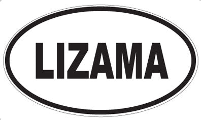 LIZAMA - Oval Sticker