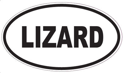 LIZARD - Oval Sticker