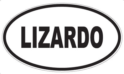 LIZARDO - Oval Magnet