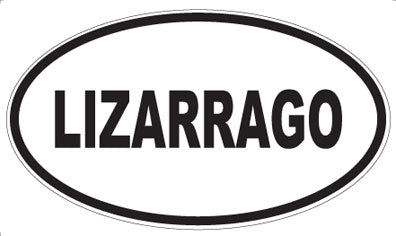 LIZARRAGO - Oval Magnet