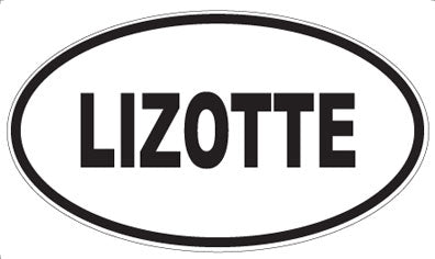 LIZOTTE - Oval Sticker
