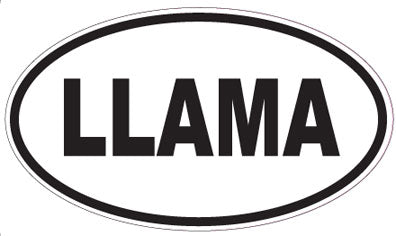 LLAMA - Oval Sticker