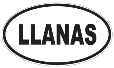 LLANAS - Oval Sticker