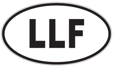 LLF - 3 Letter Initials Oval Sticker