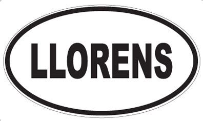 LLORENS - Oval Sticker