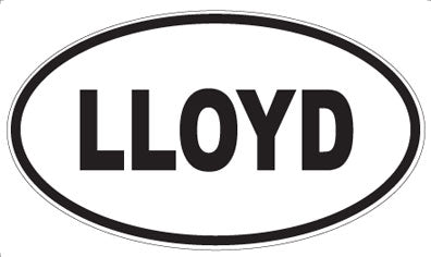 LLOYD - Oval Sticker