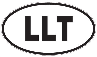 LLT - 3 Letter Initials Oval Sticker