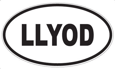 LLYOD - Oval Sticker