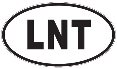 LNT - 3 Letter Initials Oval Sticker