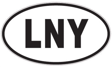 LNY - 3 Letter Initials Oval Sticker