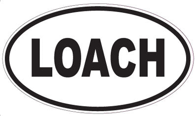 LOACH - Oval Sticker