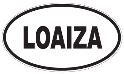 LOAIZA - Oval Sticker