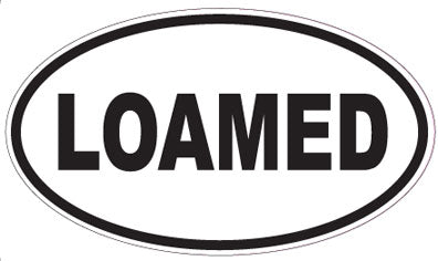 LOAMED - Oval Sticker