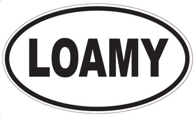 LOAMY - Oval Sticker