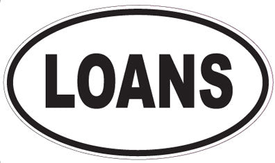 LOANS - Oval Magnet