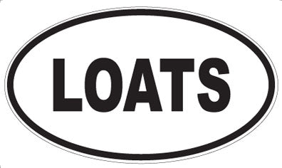 LOATS - Oval Sticker