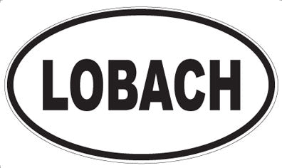 LOBACH - Oval Sticker