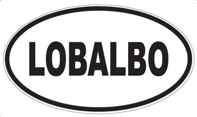 LOBALBO - Oval Sticker