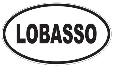 LOBASSO - Oval Sticker