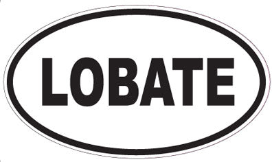 LOBATE - Oval Sticker