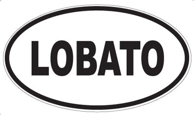 LOBATO - Oval Sticker