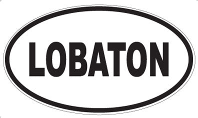 LOBATON - Oval Sticker