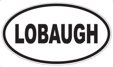 LOBAUGH - Oval Magnet