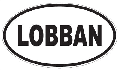 LOBBAN - Oval Magnet