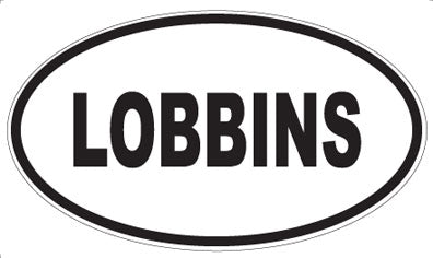 LOBBINS - Oval Magnet