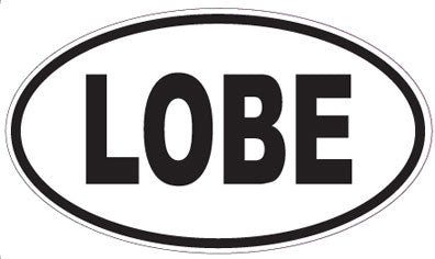 LOBE - Oval Sticker