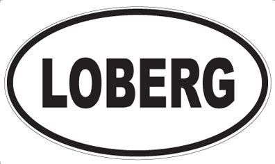 LOBERG - Oval Sticker