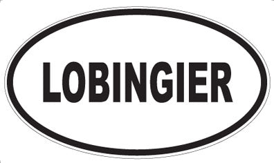 LOBINGIER - Oval Sticker