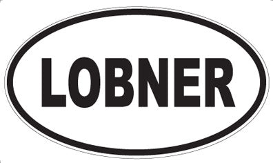 LOBNER - Oval Sticker