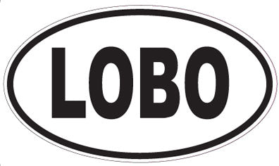 LOBO - Oval Sticker