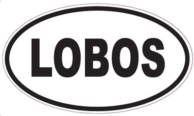 LOBOS - Oval Sticker