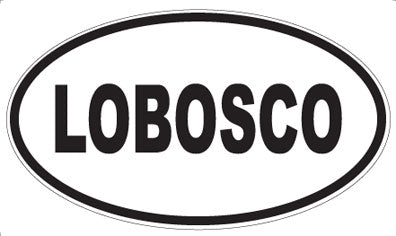LOBOSCO - Oval Sticker