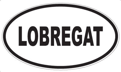 LOBREGAT - Oval Sticker