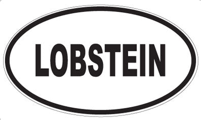 LOBSTEIN - Oval Sticker