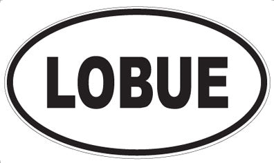 LOBUE - Oval Sticker
