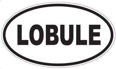 LOBULE - Oval Sticker