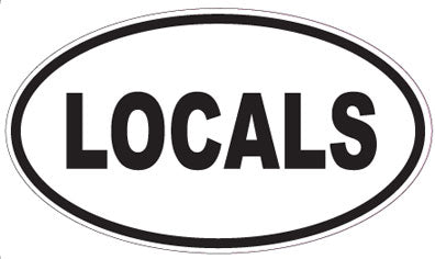 LOCALS - Oval Sticker