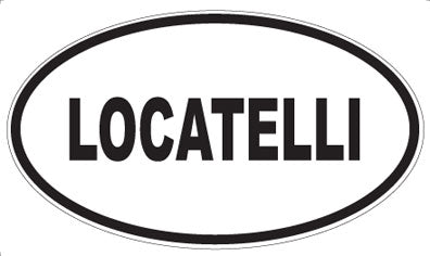 LOCATELLI - Oval Sticker