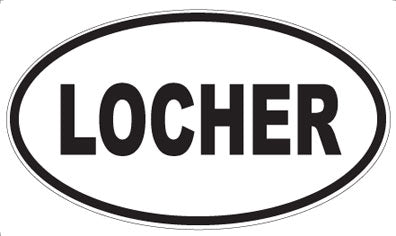 LOCHER - Oval Sticker