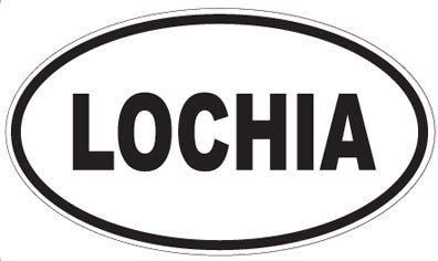 LOCHIA - Oval Sticker