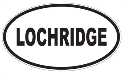 LOCHRIDGE - Oval Sticker