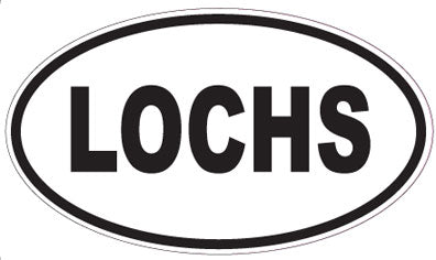 LOCHS - Oval Sticker