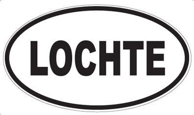LOCHTE - Oval Sticker