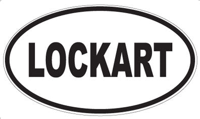LOCKART - Oval Magnet