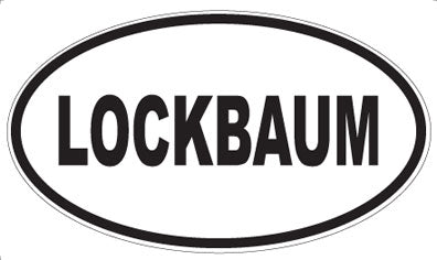 LOCKBAUM - Oval Sticker